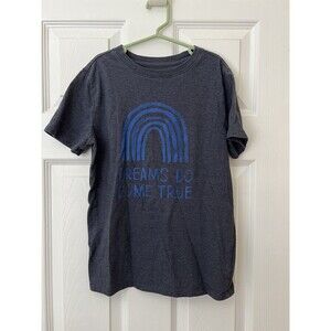 Cat & Jack Boys Blue T-shirt Size M (8/10)  Rainbow Dreams Do Come True